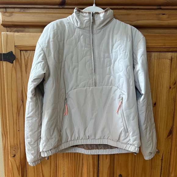 Avalanche Jackets & Blazers - Avalanche Pullover Jacket Quilted Half Zip Off White Women's Size Medium
